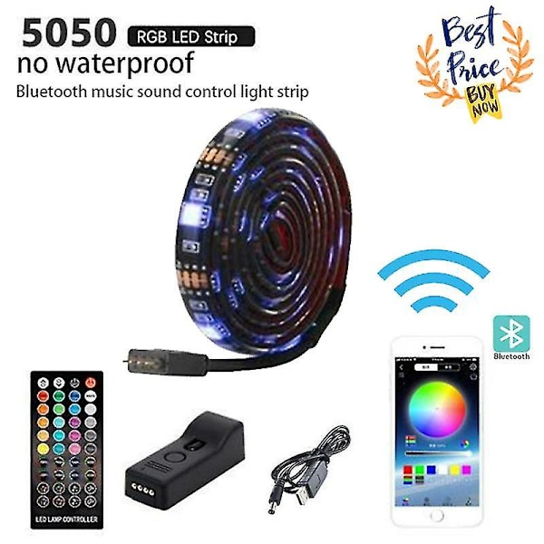 Led-valonauhat Usb-infrapunasäätimellä Rgb Smd5050 Dc5v 1m 2m 4m 5m Joustava lamppunauha Diodi Tv-taustavalaistus Luces Led