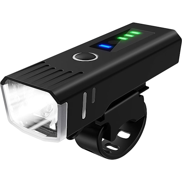 Sykkellys, kraftig USB-oppladbar automatisk avfølende LED-sykkellys