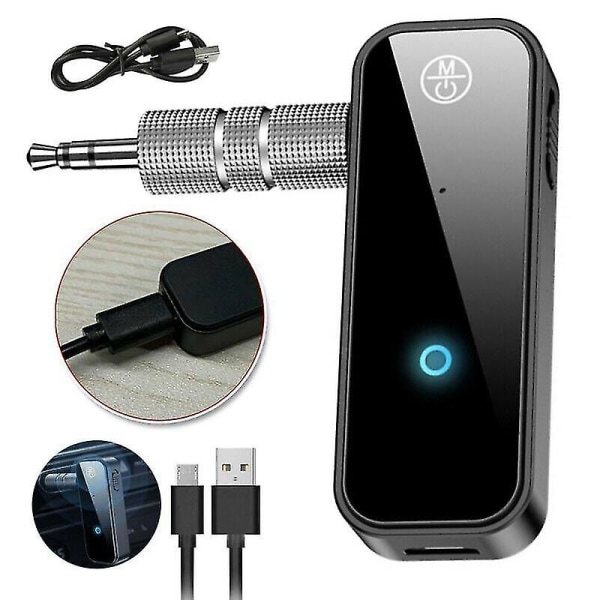 Bluetooth sändare USB trådlös bluetooth5.0 sändare mottagare 2-i-1 ljudadapter mobiltelefon