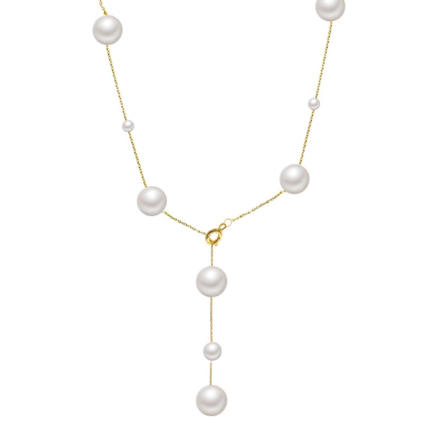 925 argent sterling collier de perles one more wear premium sens long pull chaîne femme