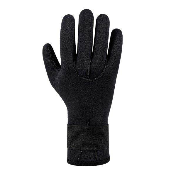 1 par dykhandskar 3 mm halkskydd Slitbeständiga varma hållbara handskar för fiske(L)
