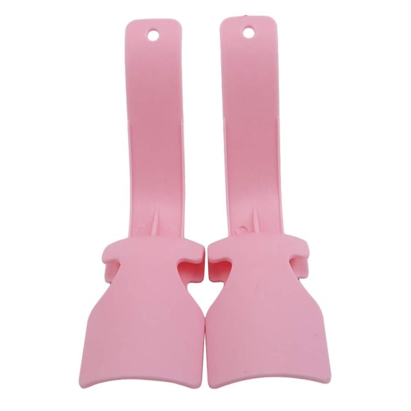 Lazy Shoe Helper Unisex Håndtak Sko Horn Enkelt På Av Sko Løfting (Rosa)