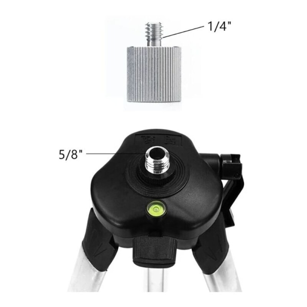 Kierteinen adapteri mikrofonitelineeseen 5/8 naaras - 1/4 uros kameramikrofoni