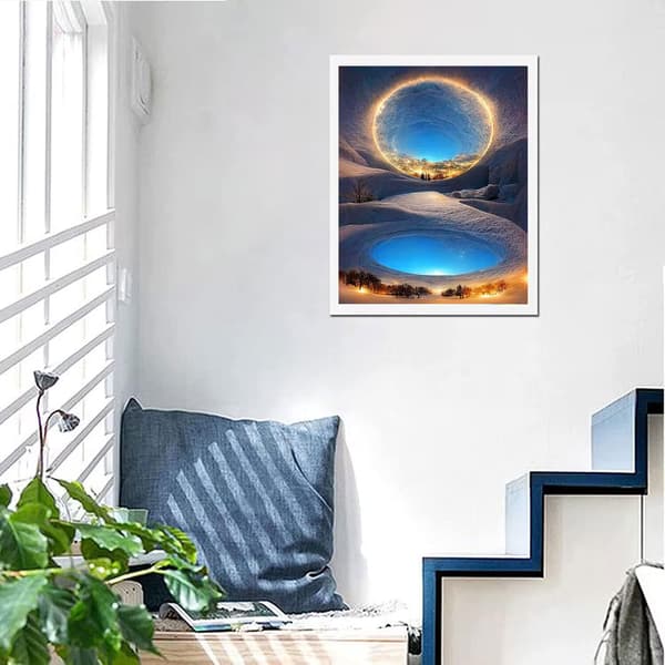 5D DIY Diamantmaleri, 30 x 40 cm Full Drill Maleri, Diamant A