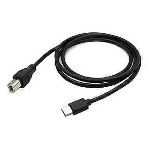 Pålideligt USB C til USB B Printerkabel B Han til C Han Printerledning Erstatning for Printer, Scanner MIDI Controller 1.5m