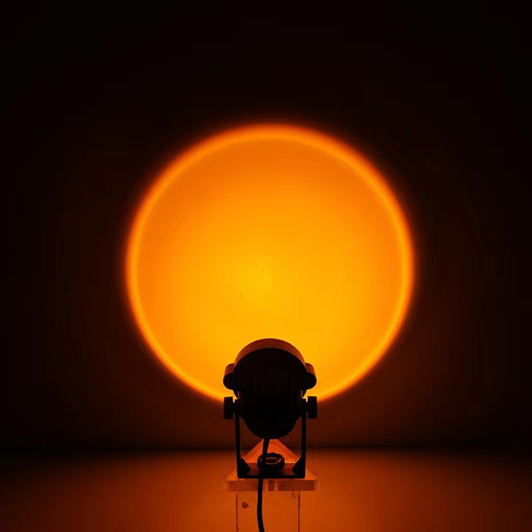 Solnedgangslys Solnedgangslys Morgengrylys projeksjon Regnbue opplyst soverom stemningslampe liten lampe 10*7.5*8cm