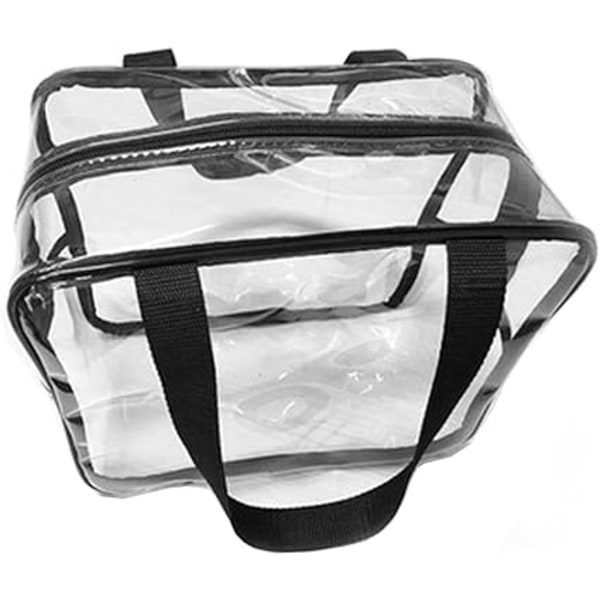 1pc Transparent Tote Bag, Travel Bag for Carrying Accessories wit