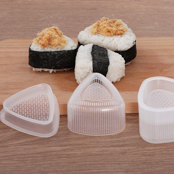 6 stk. Trekant Sushi Form 2 Størrelser Onigiri Risbold Maker Form, Non-stick Risbold Bento Presser Form Nigiri Form