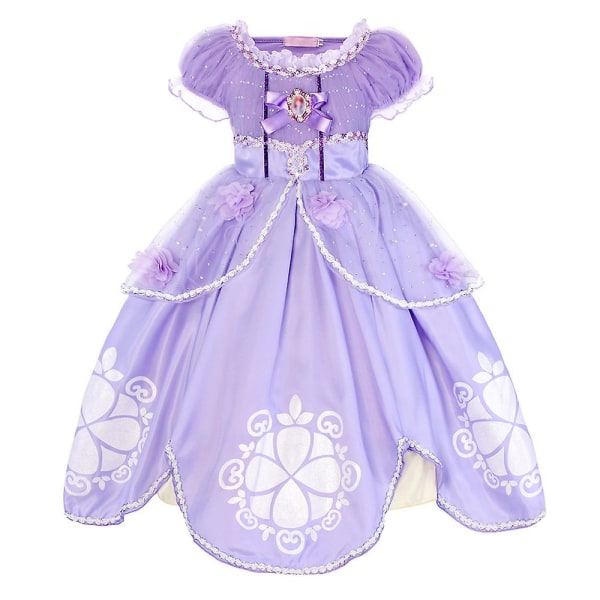 Vacker prinsessklänning för flickor (100 cm)