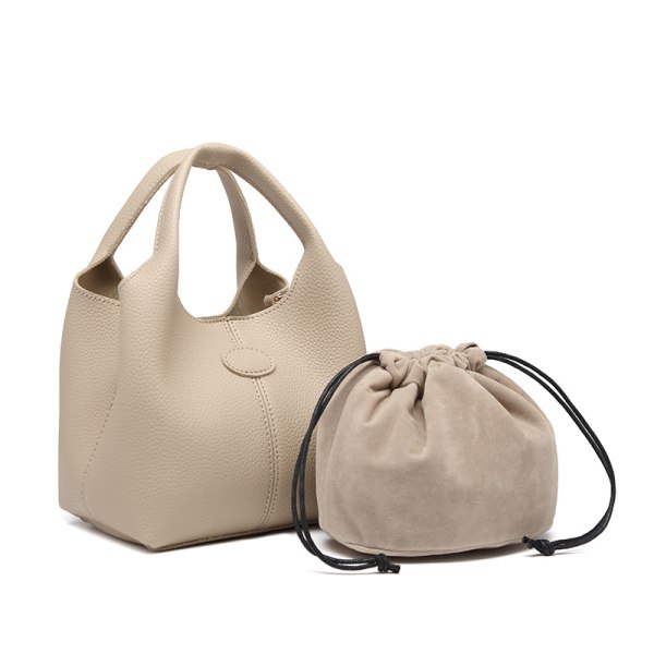 Mjuk läder ny handväska, nischväska, en axel crossbody dam