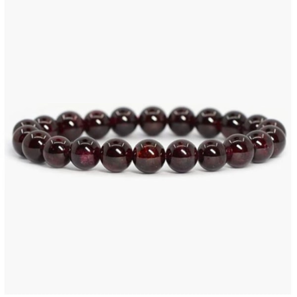 Natural garnet bracelet hand string wine red (6mm)