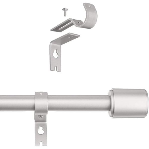 Argent 2,5 cm * 2,5 mm, justerbar väggfäste för gardinstång
