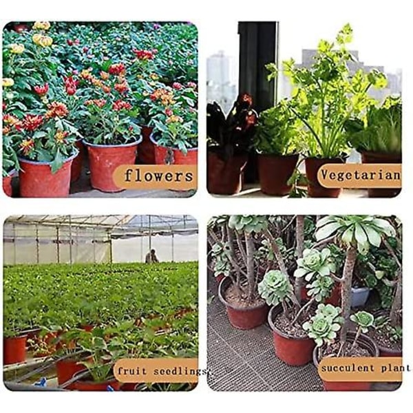 100 stk. PP Blomsterpotter Næringsbeholder Grønne Planter Havearbejde Dyrkningspotter Til Planter, Rund, Diameter 10 Cm