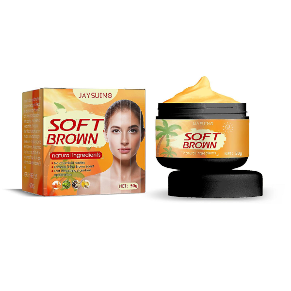 50 g solkräm Sunless Natural Wheat Color Beach Bronzer Nutritious Massage Tanning Cream