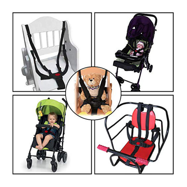Barnstol Säkerhetsbälte Baby Säkerhetsbälte 5-punkts Säkerhetsbälte Baby Säkerhetsbälte