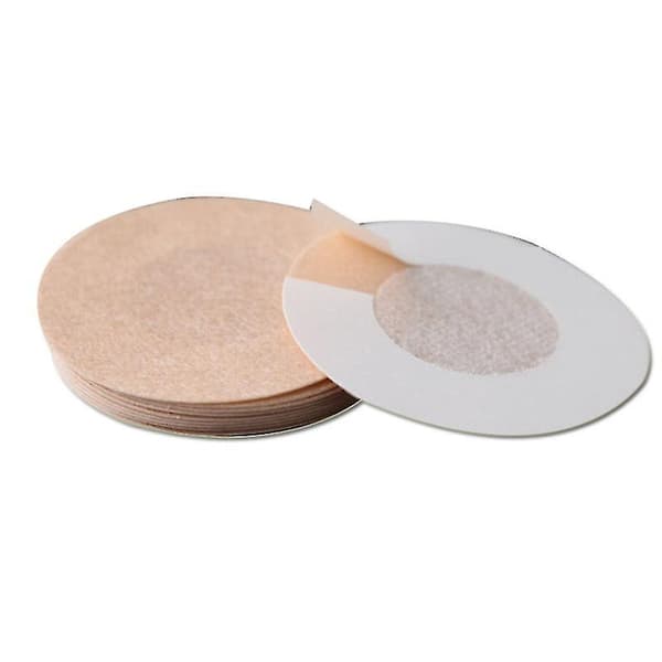 20 stk usynlige, pustende engangs brystvorteplaster i non-woven materiale (runde)