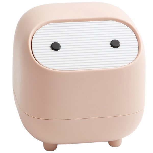 Small Trash Can, Cute Ninja Office Trash Can with Lid, Bedroom Tr