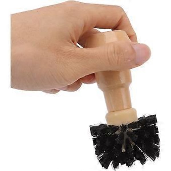 Ammattimainen kannettava kahvin tamppauspuhdistusharja puisella kahvalla keittiökoneille 51mm/54mm SIZE 1