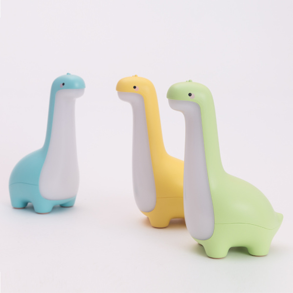 Dinosaur LED Natlampe USB Genopladelig Dæmpbar Stemningslys (Grøn)