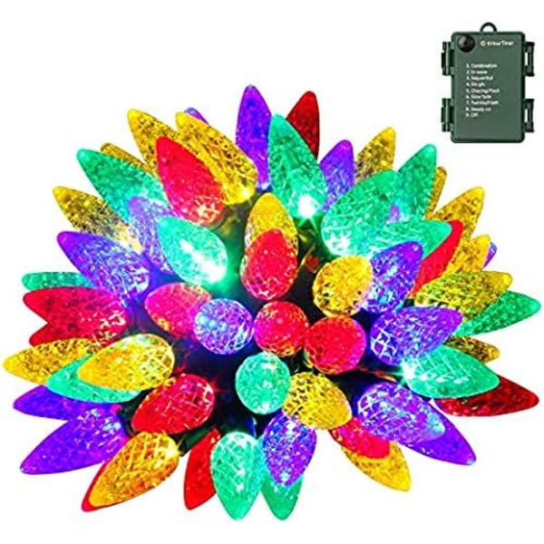 Mansikan muotoiset valosarjat, 50 LED 5M LED Mansikan muotoiset valosarjat