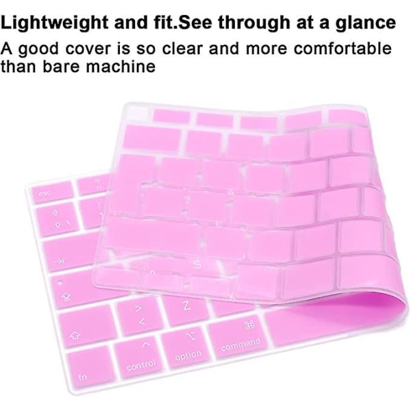 Silikon cover för Macbook Touch Bar 12 tums skyddshud (rosa)
