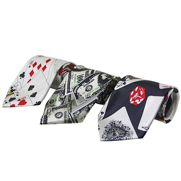 Taikurin solmio Pokeri Noppa Tulostus Solmio Taikurin Puku Cosplay Pukuun Asusteet Juhlatarvikkeet