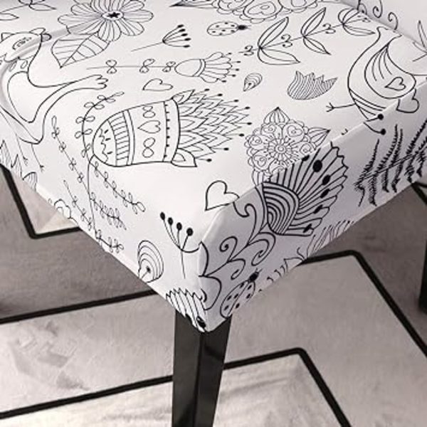 (1PCS,)4 st Stretch Stolskydd, Matstol Överdrag Elast