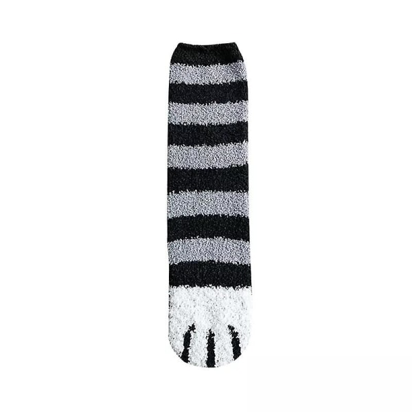 Winter Cat Claws Plush Tube Socks（Black）