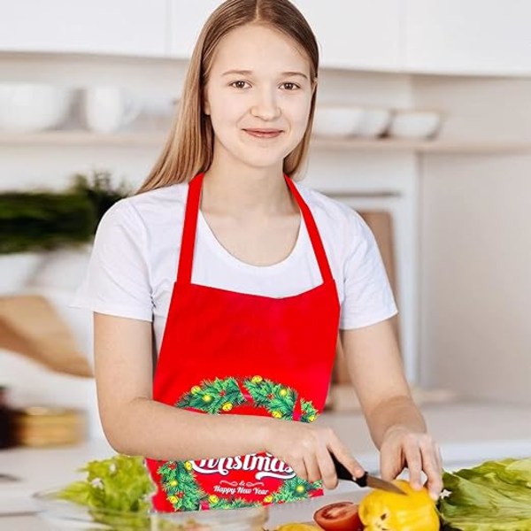 Jul förkläden, tryckta förkläden, köksförkläden, juldekor