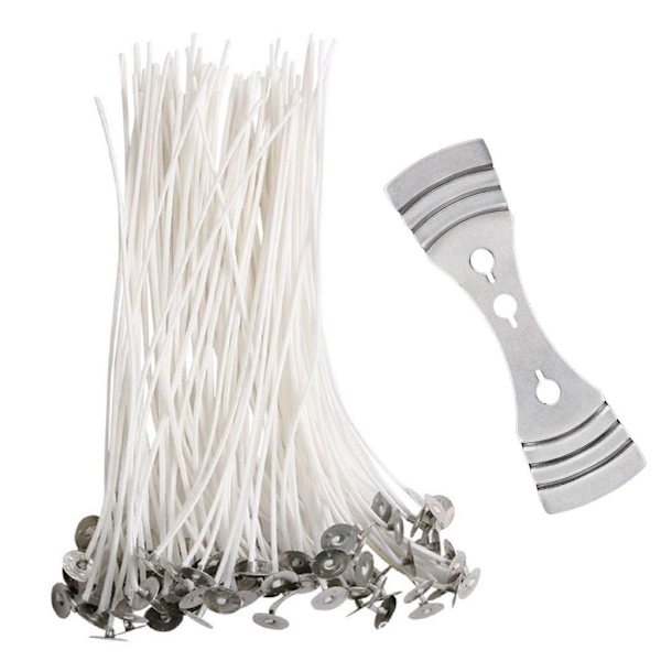 Kynttilän sydänlanka - Sydänlanka kynttilään 15 CM - Pakkaus 100 kpl + 5 kpl pidike-