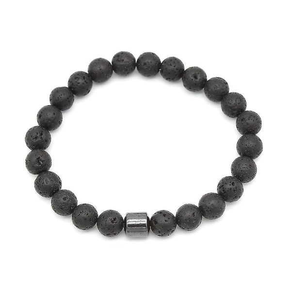 Stopp rökning armband för män magnetiska hematitpärlor energihelande