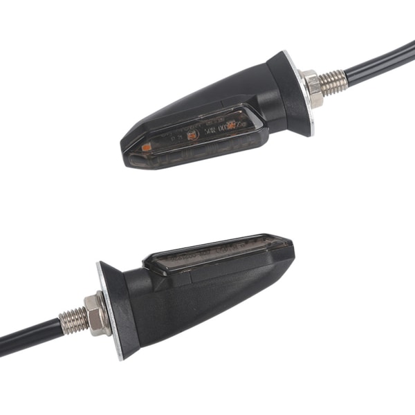 4 stk. 3LED motorcykel blinklys - sort E1 til Hon
