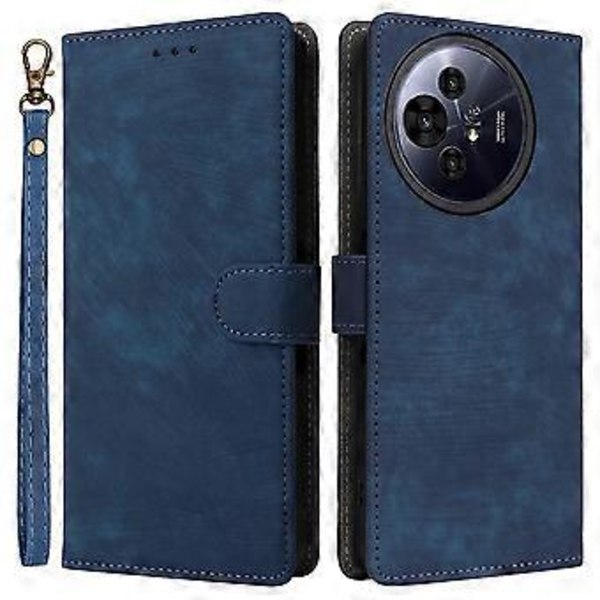 Til TCL 50 Pro NxtPaper 5G/50 NxtPaper 5G Wallet Case RFID-blokering PU Læder Cover Stativ Visning Blue