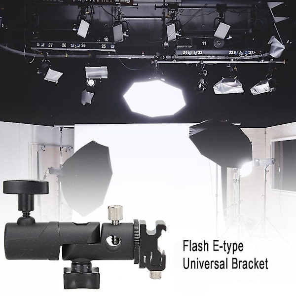 E-formet universell metallblitsbrakettstativ skoholder Speedlite paraplyholder paraplyfesteadapter for fotostudio