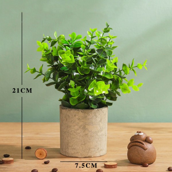 Kunstig stueplante mini kunstige planter potter 1 stk