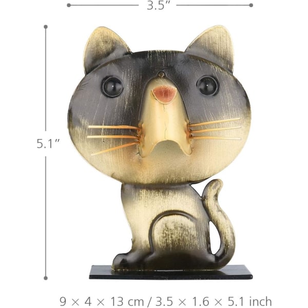 Cat Shape Glasses Holder Stand Home Decor Iron Glasses Holder for