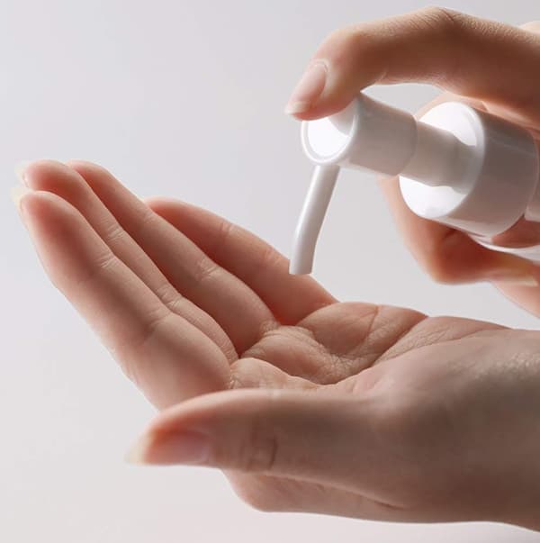 Klara plastflaskor med pump, 150 ml påfyllningsbara dispensrar, set