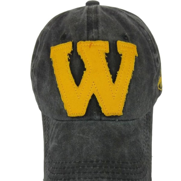W Monogram Broderad Baseballkeps Bomull Anka Tunga Hatt Utomhus
