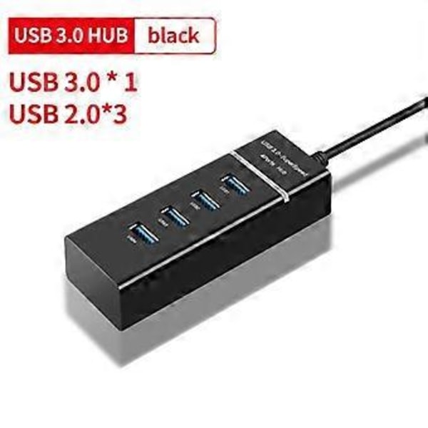 RYRA 4 Porte USB 3.0 HUB Høj Hastighed Splitter Adapter Kabel Længde 30/120cm Til Desktop