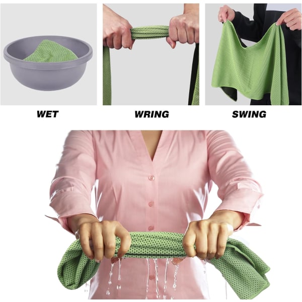 Kylhanddukar, [2-pack] Yogahandduk Ishandduk Mikrofiberhandduk för