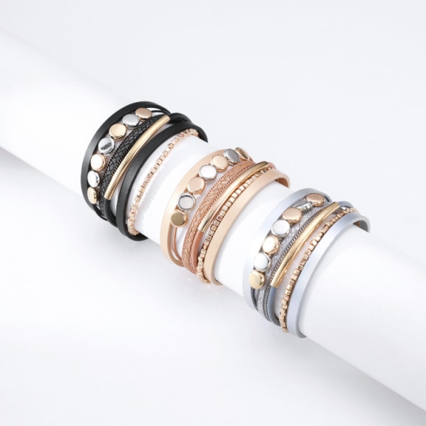 Fashion armband Färgkontrast material koppar rör armband Kvinnors