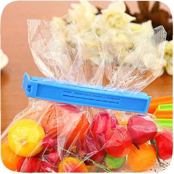 Snacks Plastposeclips,klemme,poselukning Forseglingsposeclips, madlukningsclips 30 stk.