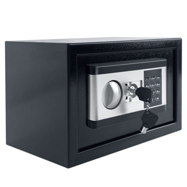 17*23*17cm, Sikker Elektronisk Safe Safe Møbler Safe, med Nøkkel