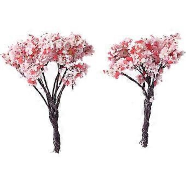 5 kpl Keinotekoinen Sakura-puu Elävä kirsikkapuun koriste Mini kukkapuu ruukkuun Koristeelliset kukkavalinnat
