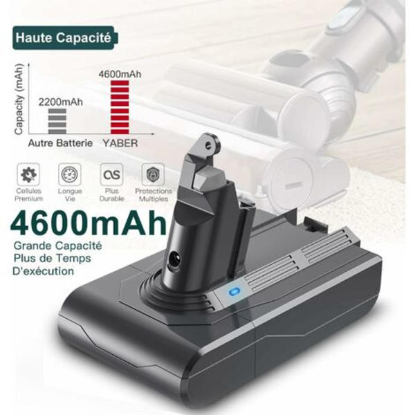 Bsioff V6 batteri 21,6v 3,0Ah kompatibel med Dyson V6 batteri DC