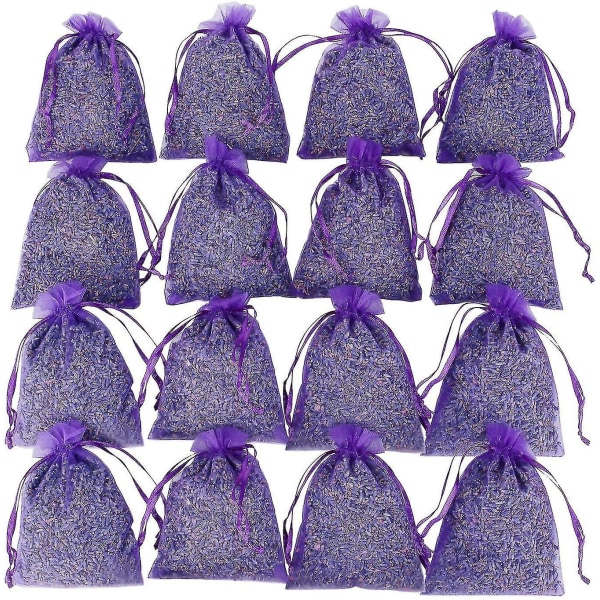 Lavendelpåsar Naturliga torkade blommor Torkade lavendelpåsar lämpliga för garderob, rum 25st-aespa