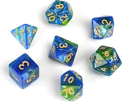 7 Polyhedral Terninger til Rollespil Dungeons and Drago