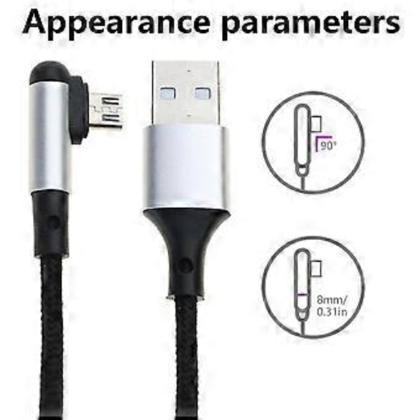 Nopea USB-latauskaapeli, tukee pikalatausta, punottu nylon-datakaapeli, USB - Micro USB -liitännät, punainen Red