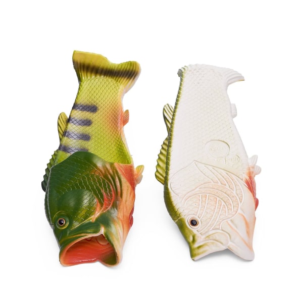 Fisk Flip Flops Tofflor Rolig Present, Unisex Sandaler, Bass Slides, Pool, Strand & Duschskor Män, Kvinnor & Barn（36-37）
