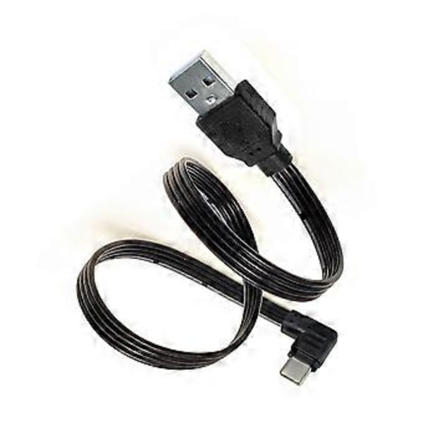 10cm-1m Lengde USB til USB C Strømladekabel 480Mbps Dataoverføringskabel Støtter 10W Hurtiglading for Nettbrett 0.3m Bend left